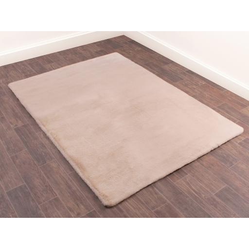 Luxe Faux Fur Plain Super Soft Shaggy Rug