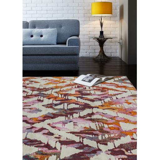 Amelie Modern Art Abstract Geometric Painterly Designs Colourful Rugs