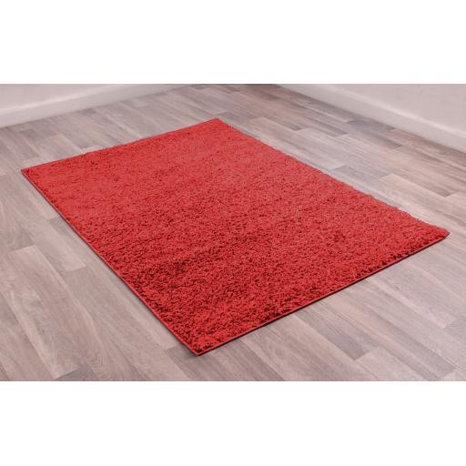 Retro Shaggy Rug Hallway Runner Round Half Moon Shaped Rug in Various Trendy Colours