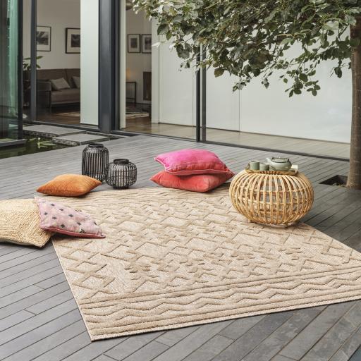 Salta Links SA04, SA05 Indoor Outdoor Rug Hallway Runner in Brown or White