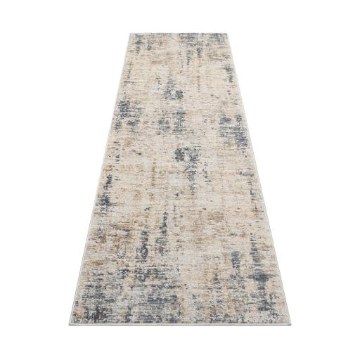 Pollo 103 Modern Abstract Silver Rug Runner by Consept Looms