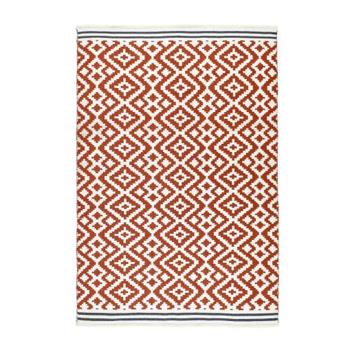 Aztec Outdoor Rug - Terracota Grey Overhead.jpg