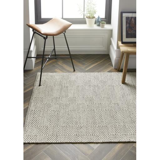 Origins Estelle Wool Flatweave Hand Woven Rug Hallway Runner in Natural