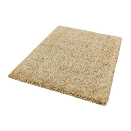 Lulu Soft Touch Plain Shaggy Rug in Sand