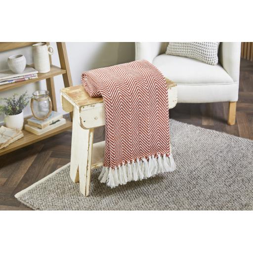 Hug Rug Woven Herringbone Throw-Rust.jpg