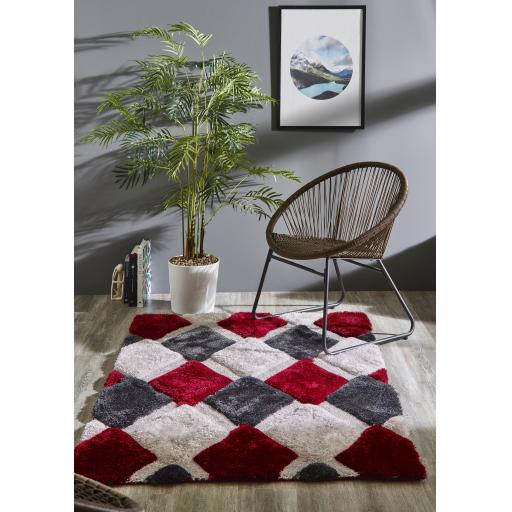 3D GEO SHAGGY RUG-RED-ROOM SET-1.jpg