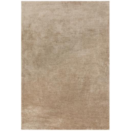 Milo Modern Plain Short Pile Shaggy Soft Silky Sand Beige Rug