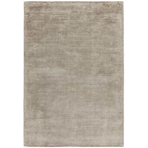 Reko Modern Contemporary Plain Hand Woven Viscose Silky Smoke Rug