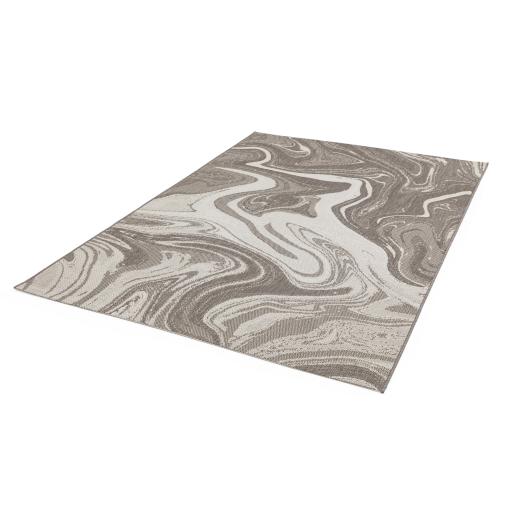 Patio PAT19, PAT20 Marble Indoor Outdoor Rug in Natural Beige