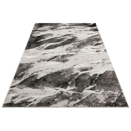 Blaze BLZ06 Silver Grey Rug Modern Bedroom Living Room Abstract Marble Design Rug