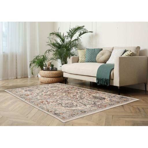 Nova Sadie Cream Traditional Persian Rug Hallway Runner