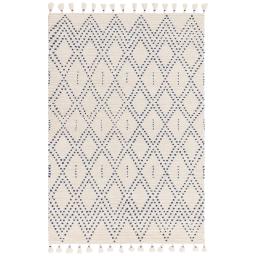 Nepal Cream Blue Diamond Rug.jpg