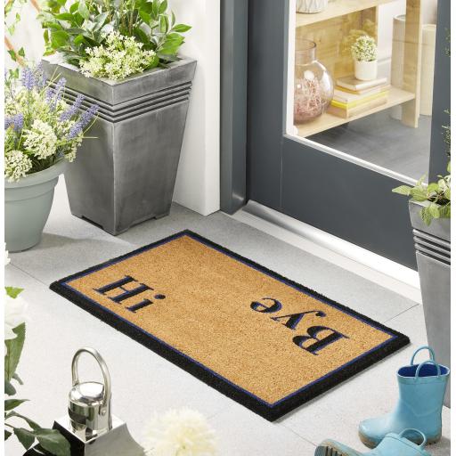 My Mat Printed Coir Hi Bye Doormat in 45x75