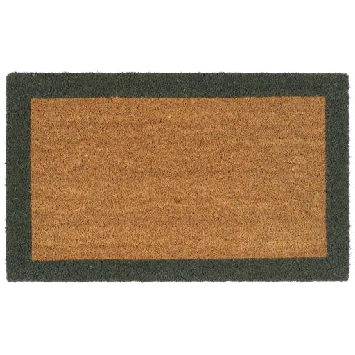 My Mat Printed Coir Border Green Doormat