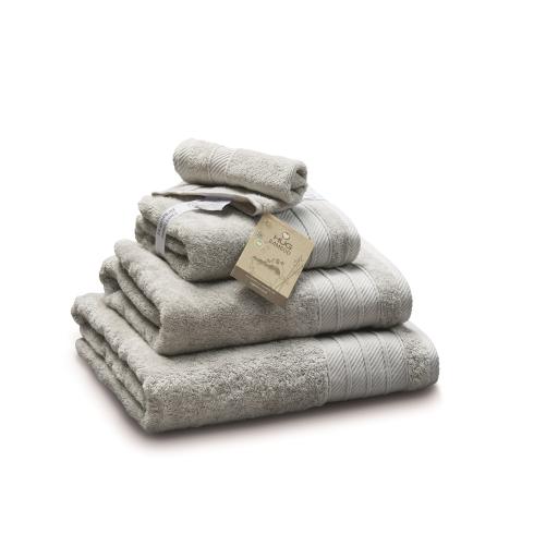 Hug Bamboo Luxury Face and Bath Towel in Grey