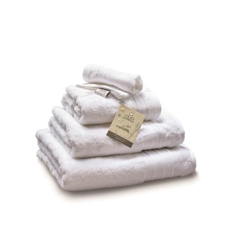 Hug Bamboo Luxury Face, Hand and Bath Towel in White