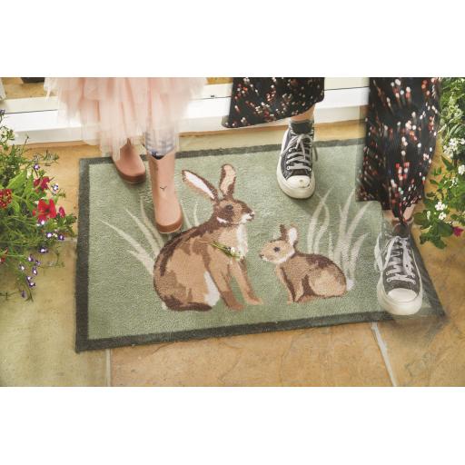 Hug Rug Rabbit 1 Entryway Runner Washable Non-Slip Doormat