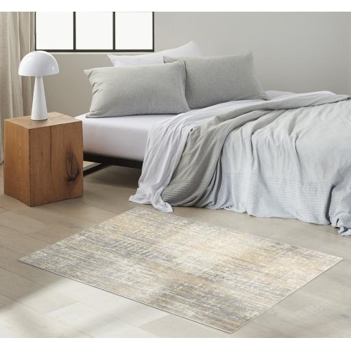 Calvin Klein Enchanting ECH04 Abstract Grey Beige Rug