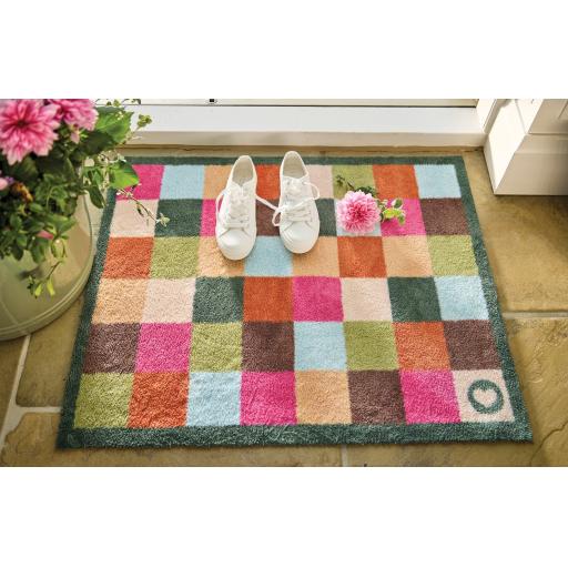 Hug Rug Allsorts Check Mat Home Entrance Hallway Runner Non-Slip Rug