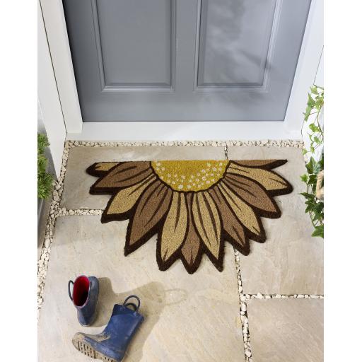 My Mat Printed Coir Doormat Sunflowers 45X75 cm