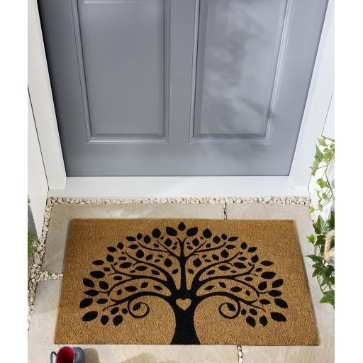 My Mat Printed Coir Doormat Tree Of Life 45X75 cm