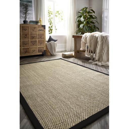 Sisal Light Beige with Black Border by Origins