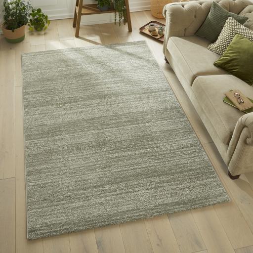 Somerset SOM101 Modern Abstract Sage Green Rug