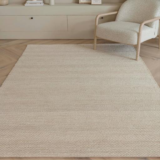 Simplicity Blonde Natural Weaves Jute Hand Woven Beige Rug