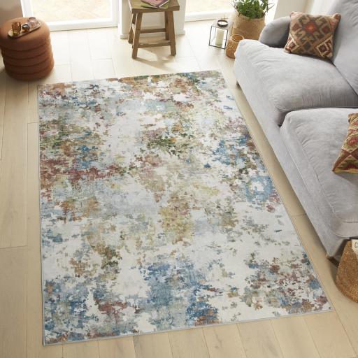 Liberty LIB103 Pallette Multi Washable Non-Slip Modern Rug