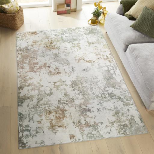 Liberty LIB102 Pastel Washable Non-Slip Modern Rug