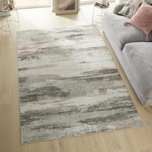 Liberty LIB111 Beige Washable Non-Slip Modern Rug