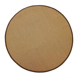 Sisal-Warm-Natural-With-Dark-Brown-Border-Circle-200-Overhead.jpg