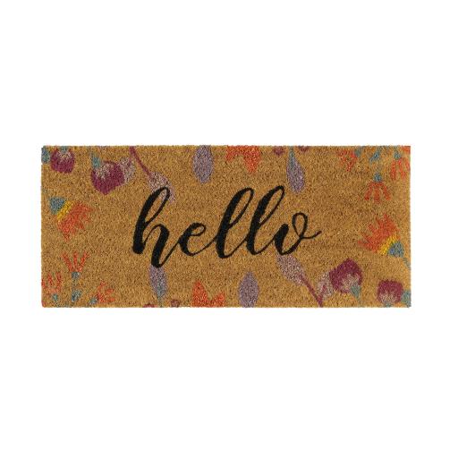 My Mat Coir Insert Floral Hello 23 x 53 cm