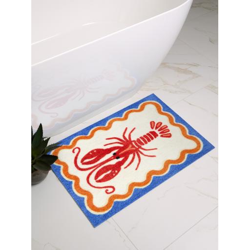 Washable Non-Slip Bathroom Lobster 50x75 cm