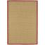 Sisal Jute Rug Plain Bordered Flatweave Linen Natural Non Slip Rug Swatch