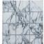 Naxos 3816 Squared Marble Like Design Gold and Silver Rug in White Colour Swatch