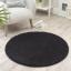 Washable Non-Slip Rug Shaggy Plain Round Buddy My Rug by Origins in 100x100 cm (3'4"x3'4") Swatch