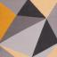 Modern Poly Diamond Geometric Rug in Grey Ochre Swatch