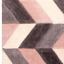 Blazon Modern 3D Hand Carved Geometric Shaggy Super Soft Rug in Blush Pink, Grey, Natural, Ochre Navy Blue Swatch