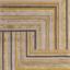 Matrix Network Wool Viscose Rug Modern 3D Striped Soft Silky Quality Rug Swatch