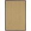 Sisal Jute Rug Plain Bordered Flatweave Linen Natural Non Slip Rug Swatch