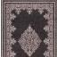 Traditional Poly Douglas Bordered Medallion Classic Rug in Grey Black Red Cream Swatch