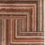 Matrix Network Wool Viscose Rug Modern 3D Striped Soft Silky Quality Rug Swatch