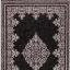 Traditional Poly Douglas Bordered Medallion Classic Rug in Grey Black Red Cream Swatch