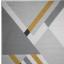 Balletto 186B Rug Modern Geometric Living Room Bedroom Soft Rugs in Grey Black Ochre Navy Colours Swatch