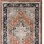 Sovereign Medallion Traditional Rug for Bedroom Living Room Flatweave Silky Shiny Rug Swatch