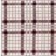 Tartan Check Pattern Rug Hallway Runner in Cream Red, Grey Ochre Swatch