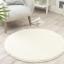 Washable Non-Slip Rug Shaggy Plain Round Buddy My Rug by Origins in 100x100 cm (3'4"x3'4") Swatch