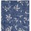 Calvin Klein River Flow Leaf Floral Abstract Botanical RFV03 in Navy Beige Blue Swatch