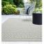 Patio Diamond Geometric Flatweave Indoor Outdoor Rug, Hall Runner in Grey and Black Swatch